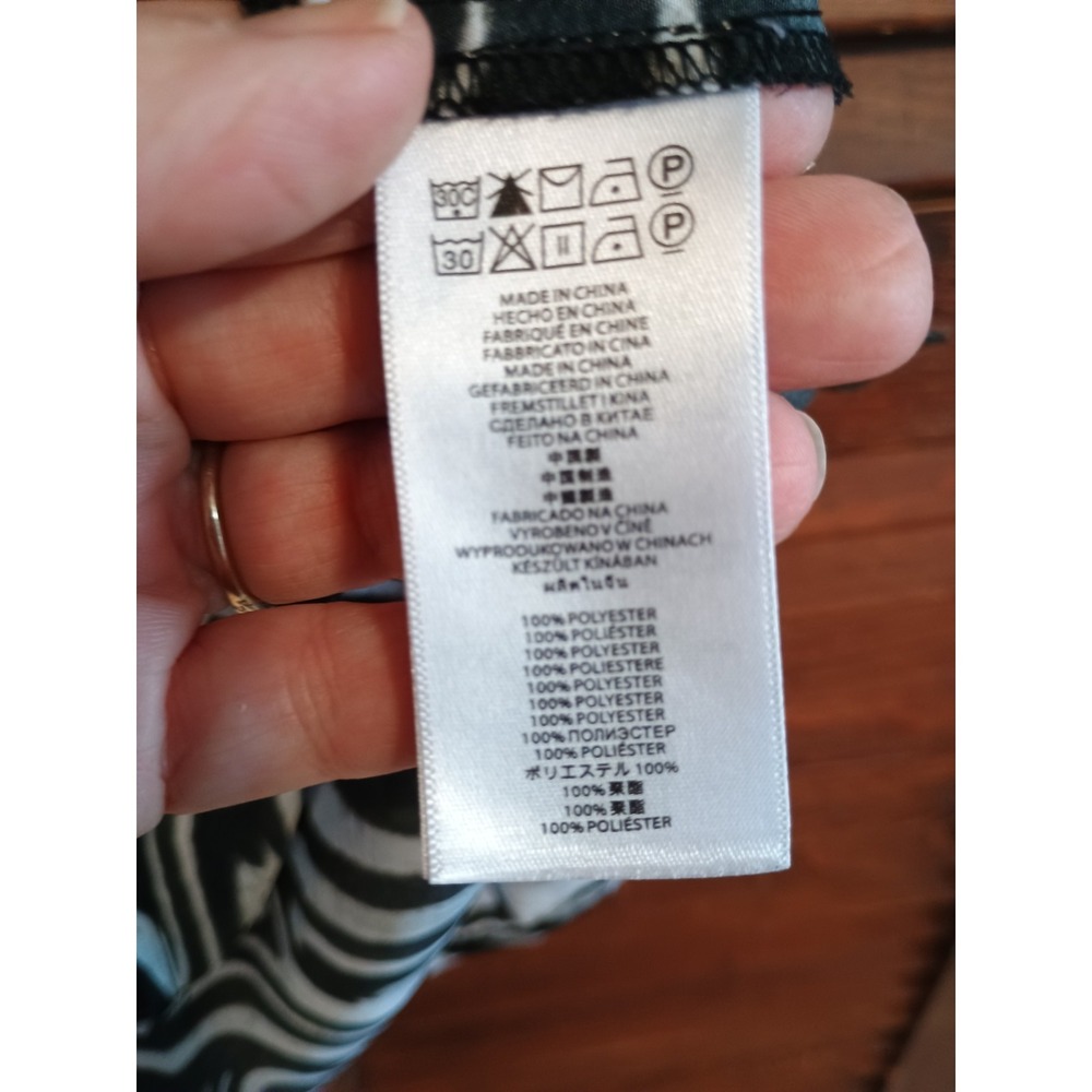 Michael Kors Zebra Animal Print Sleeveless Top Women's Size Large - Picture 5 of 7